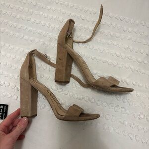 Sam Edelman Nude Block Heels